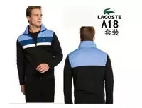 jogging lacoste sport wear survetement man 2013 chaud a18 noir cyan